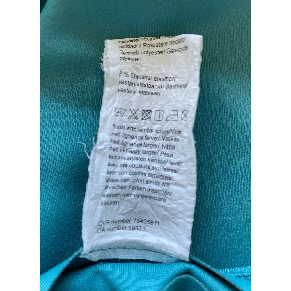 Girlfriend Collective Compressive High Rise Leggings in Teal Size Small